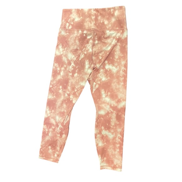 Banana Republic Pink Tie Dye High Rise 7/8 Pink Leggings Size Medium - Picture 3 of 9